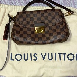 Authentic Louis Vuitton Damier Ebene Croisette